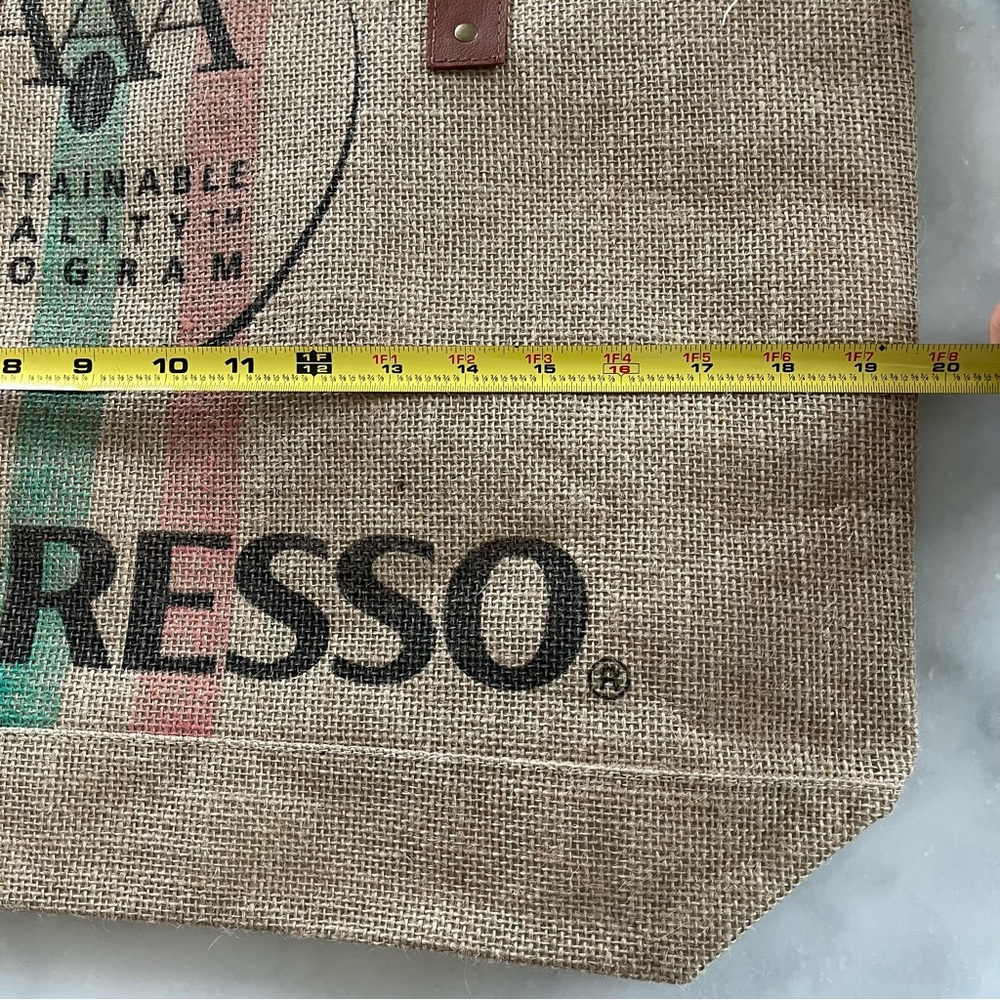 NWOT. Nespresso Jute Tote Bag. - Picture 6 of 6